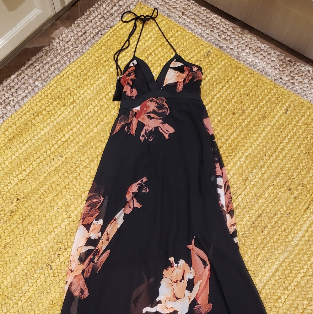 WHBM maxi hi-lo dress